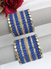 Ruchika Bangle Set / Stack-Blue