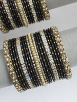 Tania Bangle Set / Stack-Black