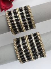 Tania Bangle Set / Stack-Black