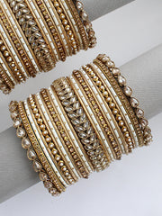 Manvika Bangle Set / Stack -Gold