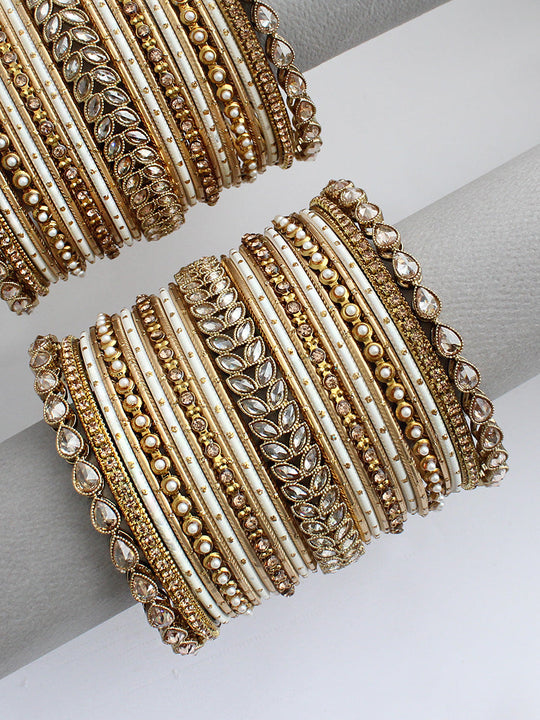 Manvika Bangle Set / Stack -Gold