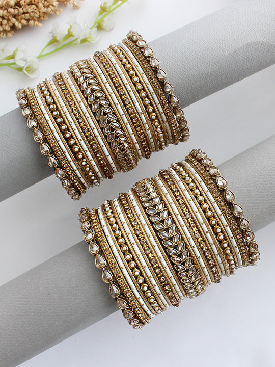 Manvika Bangle Set / Stack-Gold
