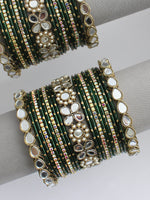 Anvita Bangle Set / Stack-Green