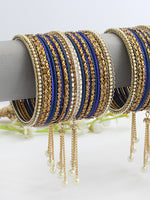 Rutvi Bangle Set / Stack-Blue