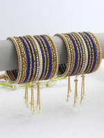 Rutvi Bangle Set / Stack-Blue