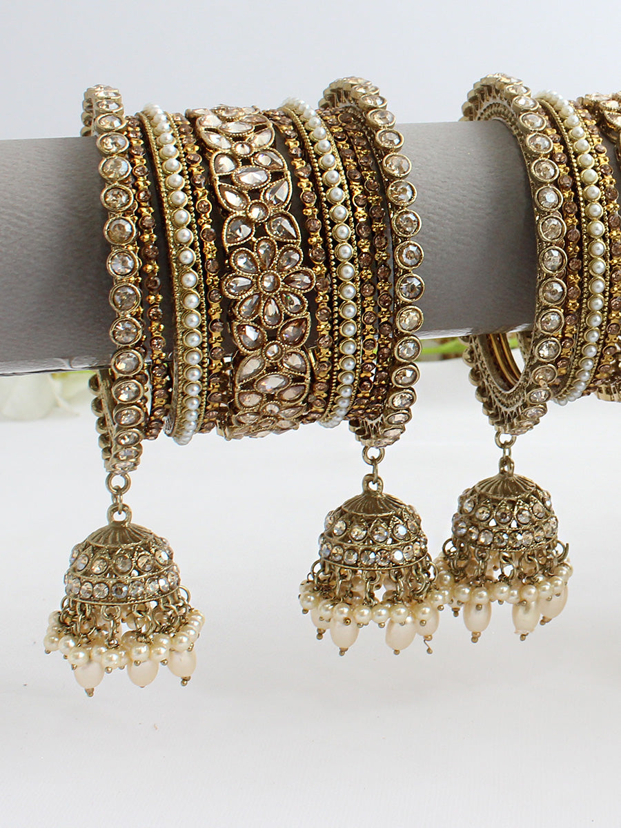 Vihani Bangle Set / Stack-Gold