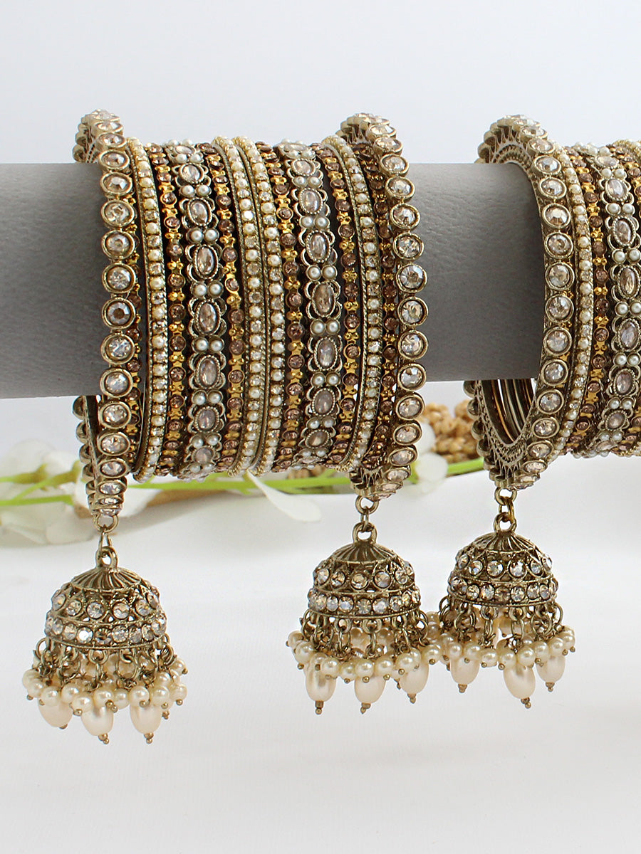 Zareen Bangle Set / Stack-Gold