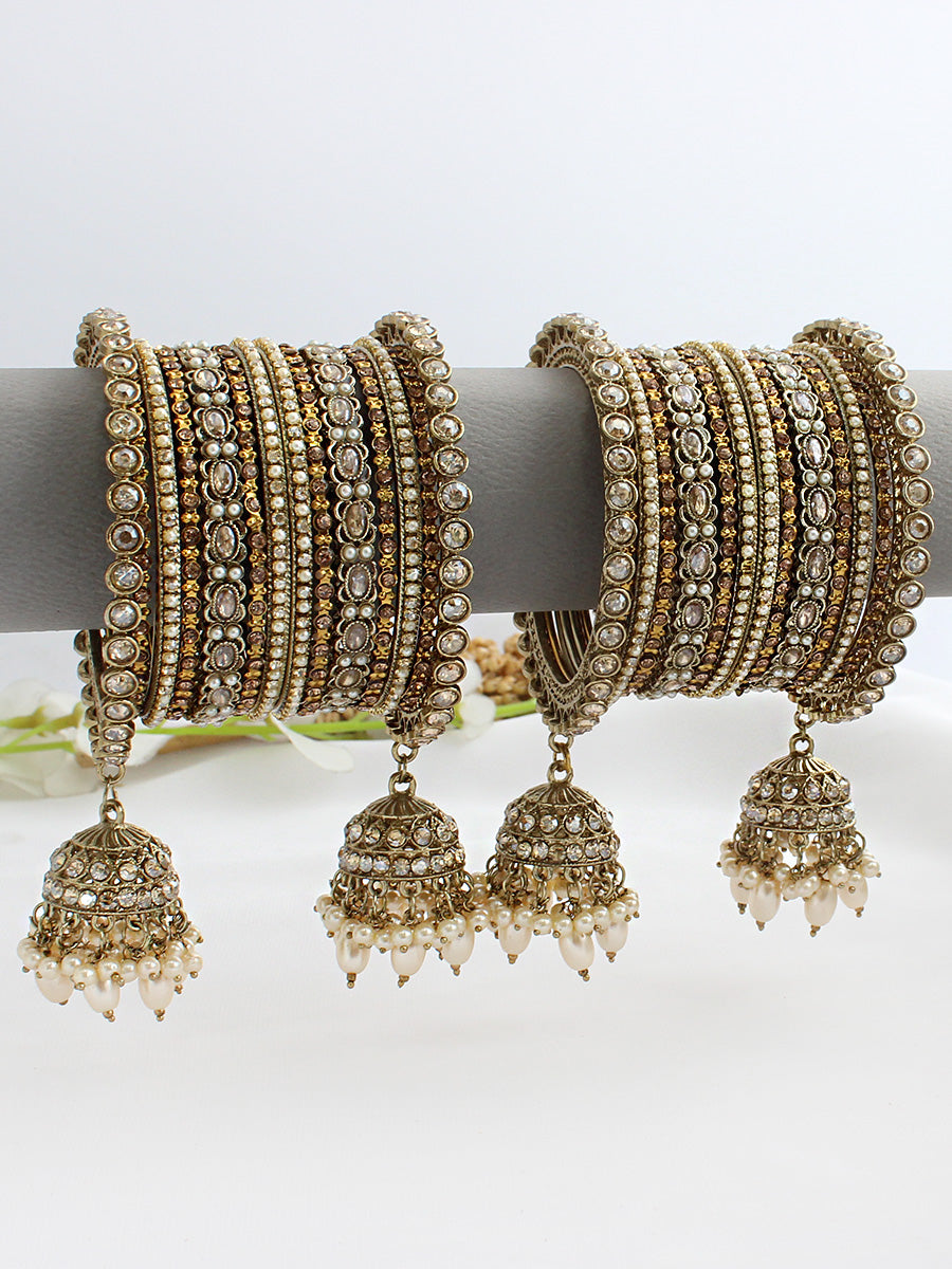 Zareen Bangle Set / Stack-Gold