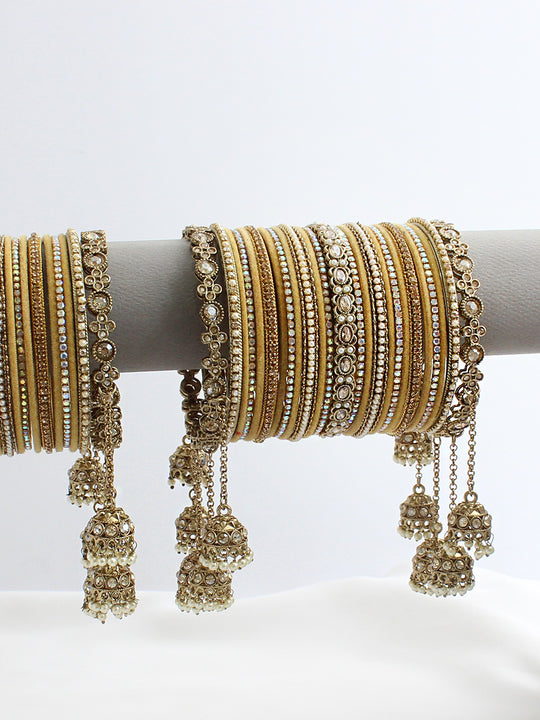 Nimisha Bangle Set / Stack-Gold