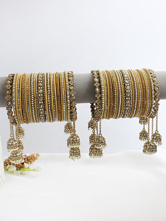Nimisha Bangle Set / Stack-Gold