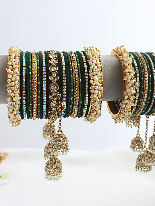 Vidisha Bangle Set / Stack-Greeb