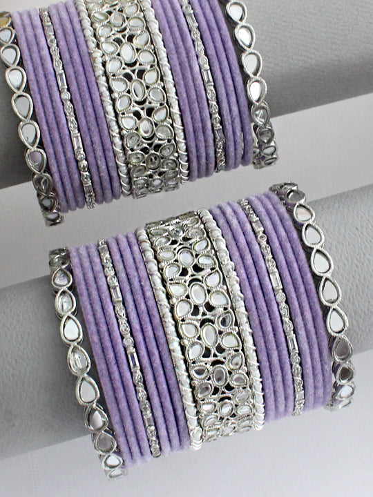 Shrivi Bangle Set / Stack-Lavender