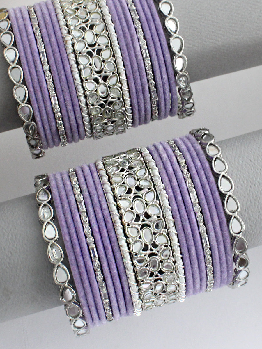 Shrivi Bangle Set / Stack-Lavender
