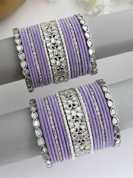 Shrivi Bangle Set / Stack-Lavender
