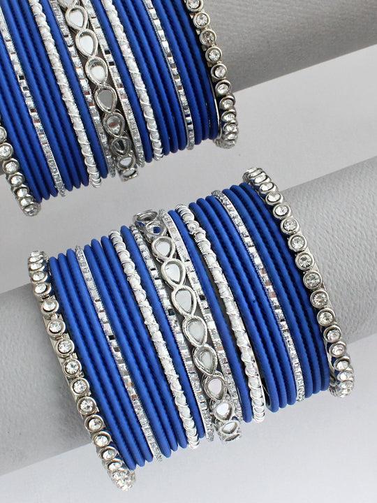 Arvita Bangle Set / Stack-Blue
