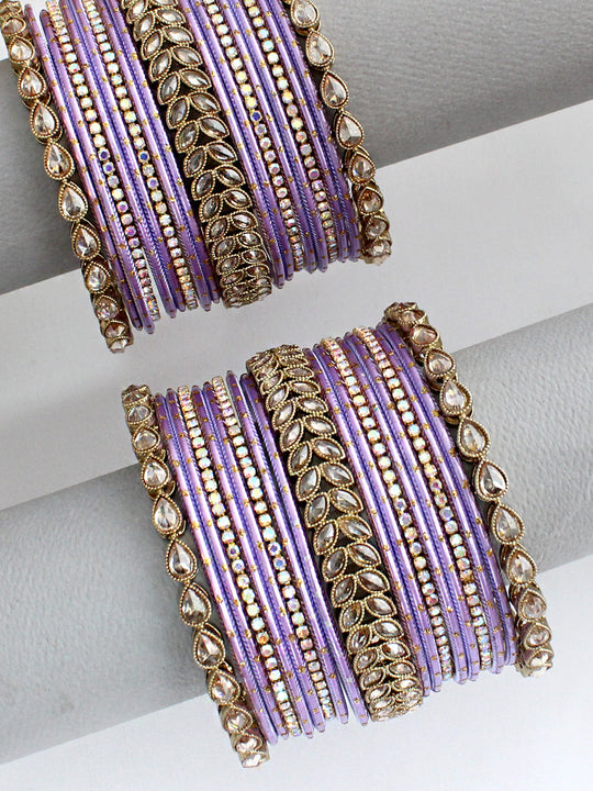 Devira Bangle Set / Stack-Lavender