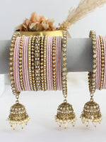 Minisha Bangle Set / Stack-Dusty Pink