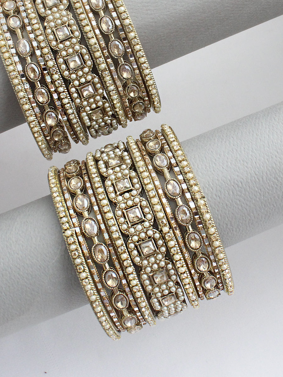 Aasma Bangle Set / Stack -Gold