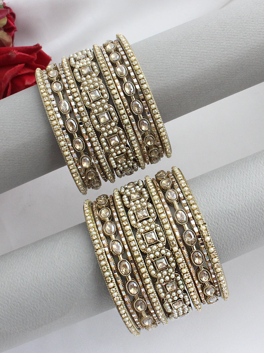 Aasma Bangle Set / Stack-Gold