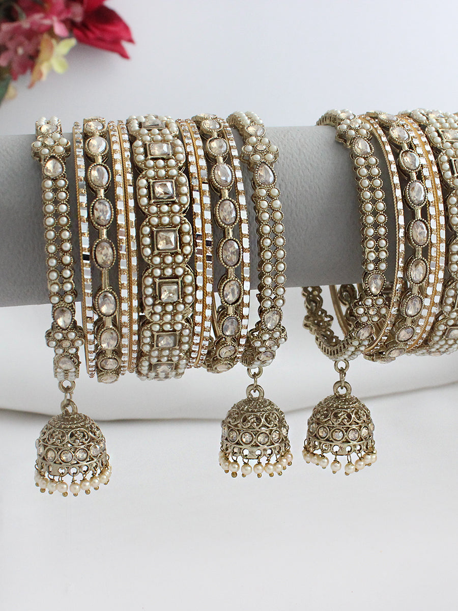 Ditya Bangle Set / Stack -Gold