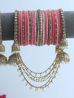 Aayushi Bangle Set / Stac-Pink