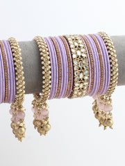 Vipasha Bangle Set / Stack-Lavender