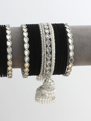 Abira Bangle Set / Stack-Black