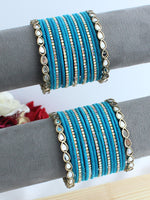 Neelam Bangle Set / Stack-Turquoise