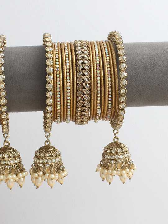Anaika Bangle Set / Stack-Gold