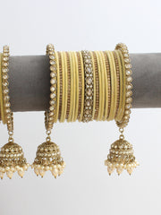 Vinika Bangle Set / Stack-Butter Yellow
