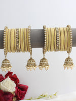 Vinika Bangle Set / Stack-Butter Yellow