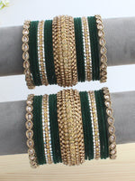 Neha Bangle Set / Stack-Green