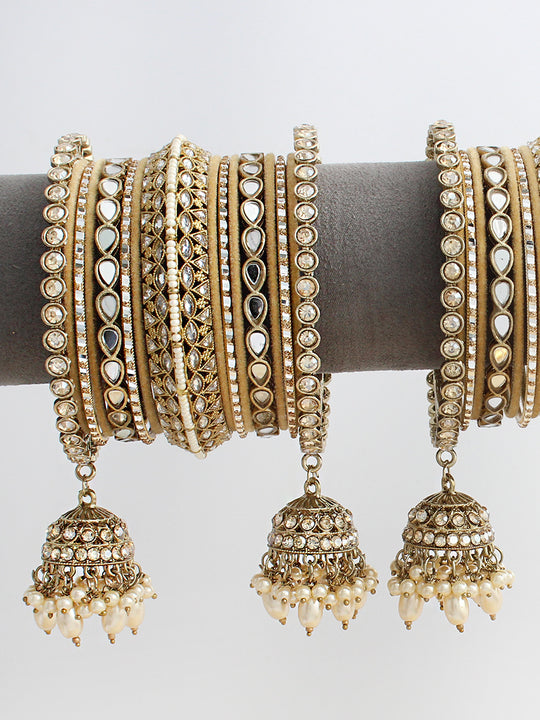 Tapsee Bangle Set / Stack-Gold