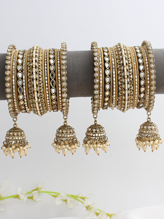 Tapsee Bangle Set / Stack-Gold