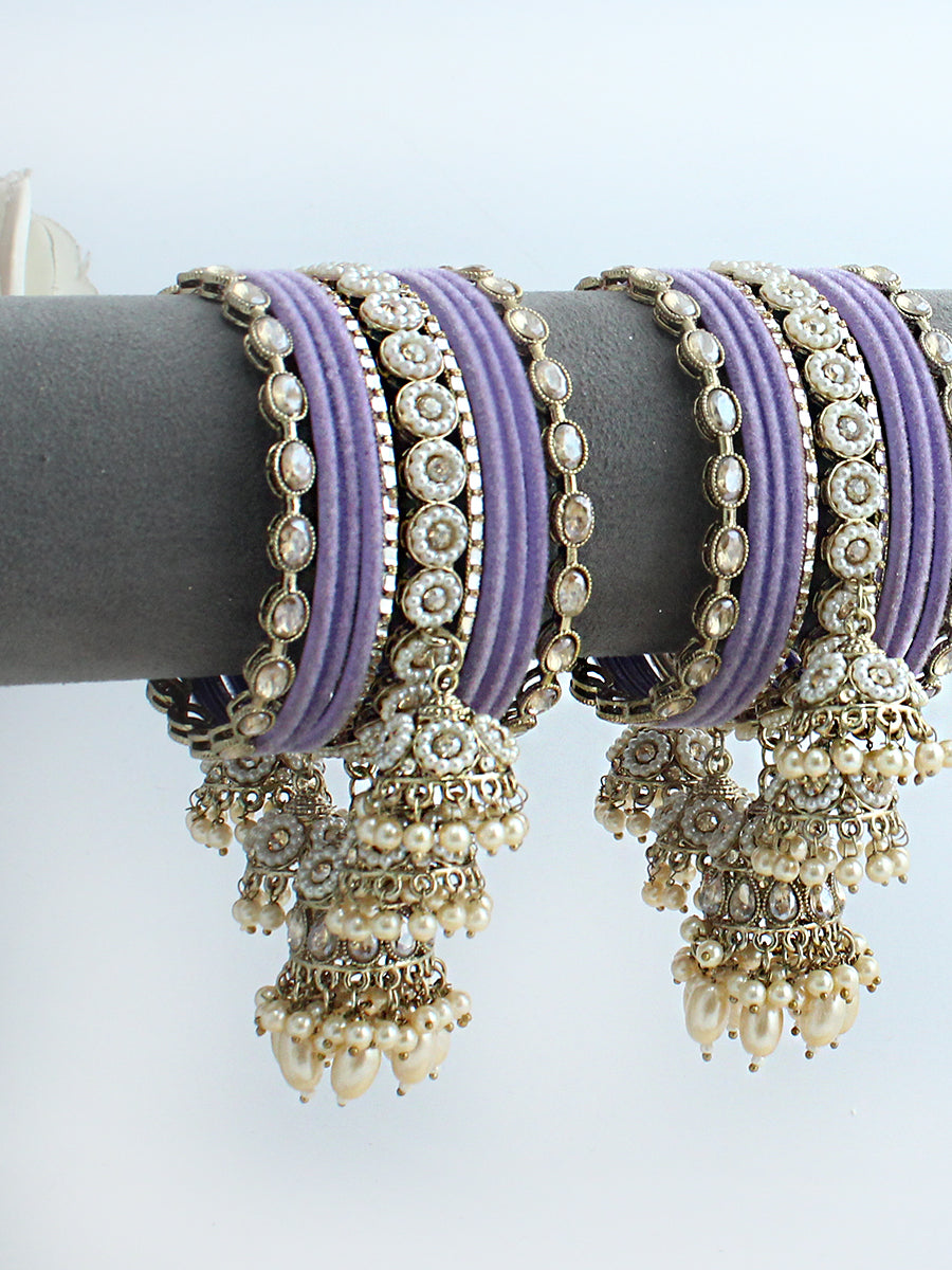Vedanta Bangle Set / Stack-Lavender