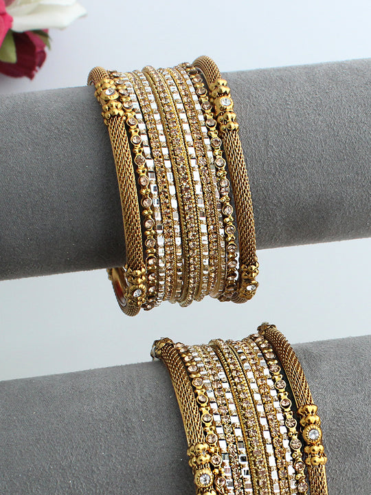 Warda Bangle Set / Stack-Gold