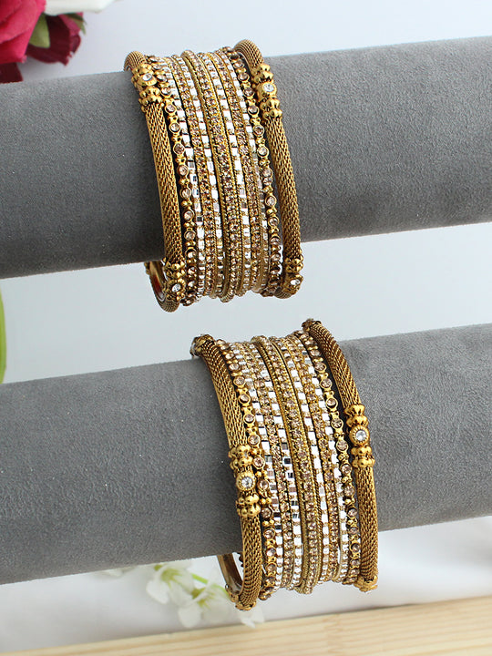 Warda Bangle Set / Stack-Gold