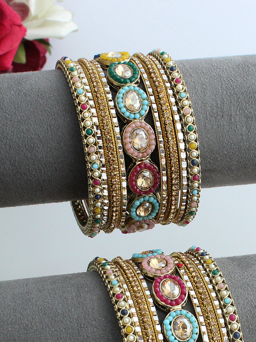 Shivira Bangle Set / Stack-Multicolor