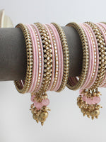 Ameena Bangle Set / Stack-Pastel Pink