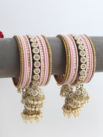 Arshia Bangle Set / Stack-Pastel Pink
