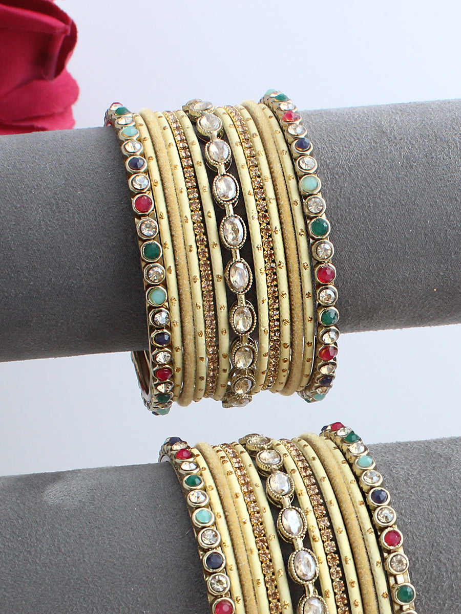 Tanvira Bangle Set / Stack-Multicolor 