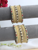 Tanvira Bangle Set / Stack-Multicolor