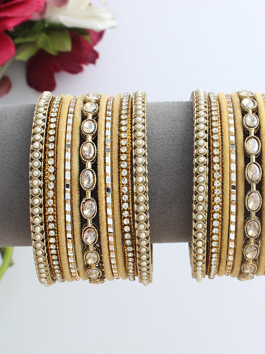 Amulaya Bangle Set / Stack -Gold