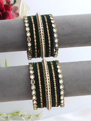 Anusha Bangle Set / Stack-Green