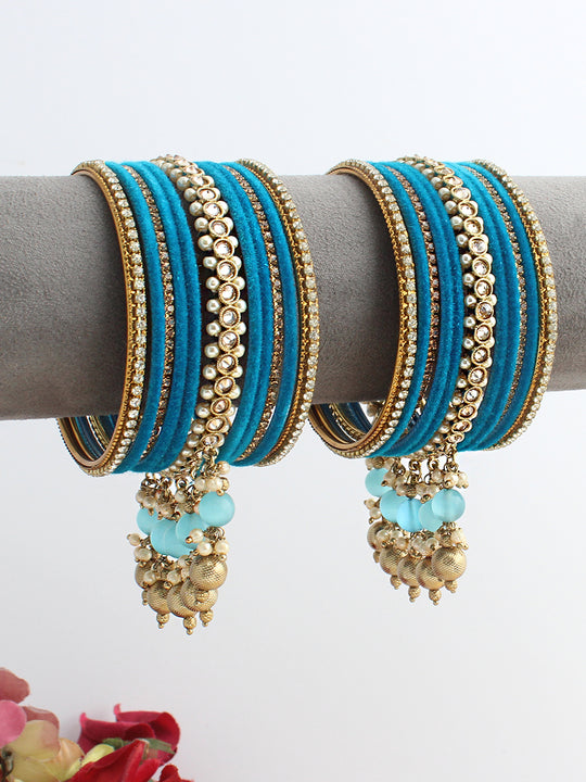 Hala Bangle Set / Stack-Turquoise