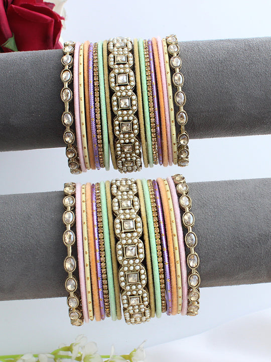 Ruhisha Bangle Set / Stack -Multicolor