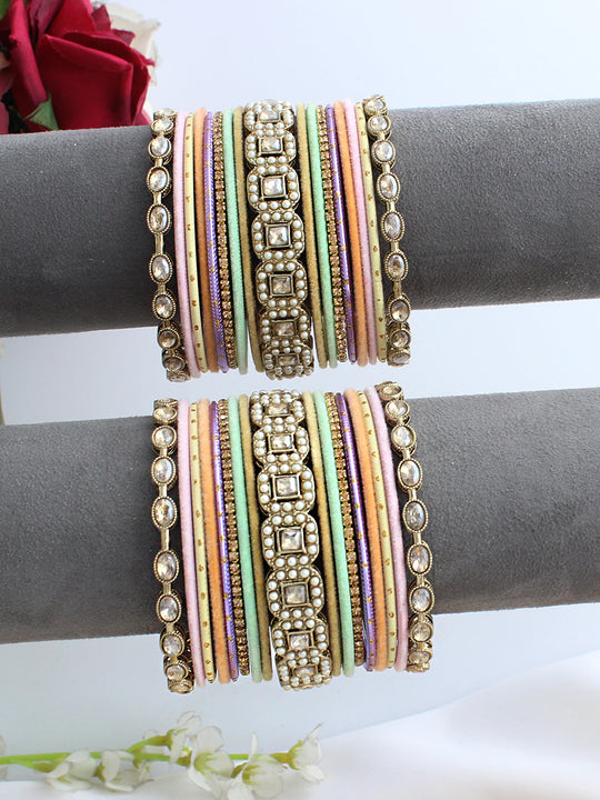 Ruhisha Bangle Set / Stack -Multicolor
