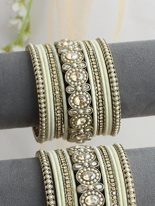 Zoe Bangle Set / Stack -Ivory