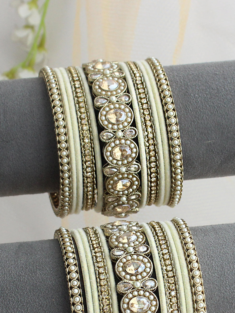 Zoe Bangle Set / Stack -Ivory