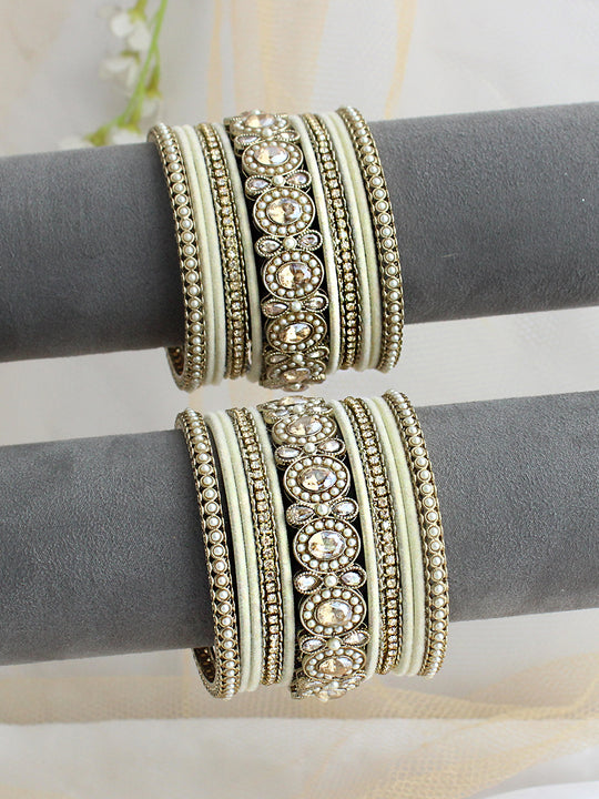 Zoe Bangle Set / Stack -Ivory
